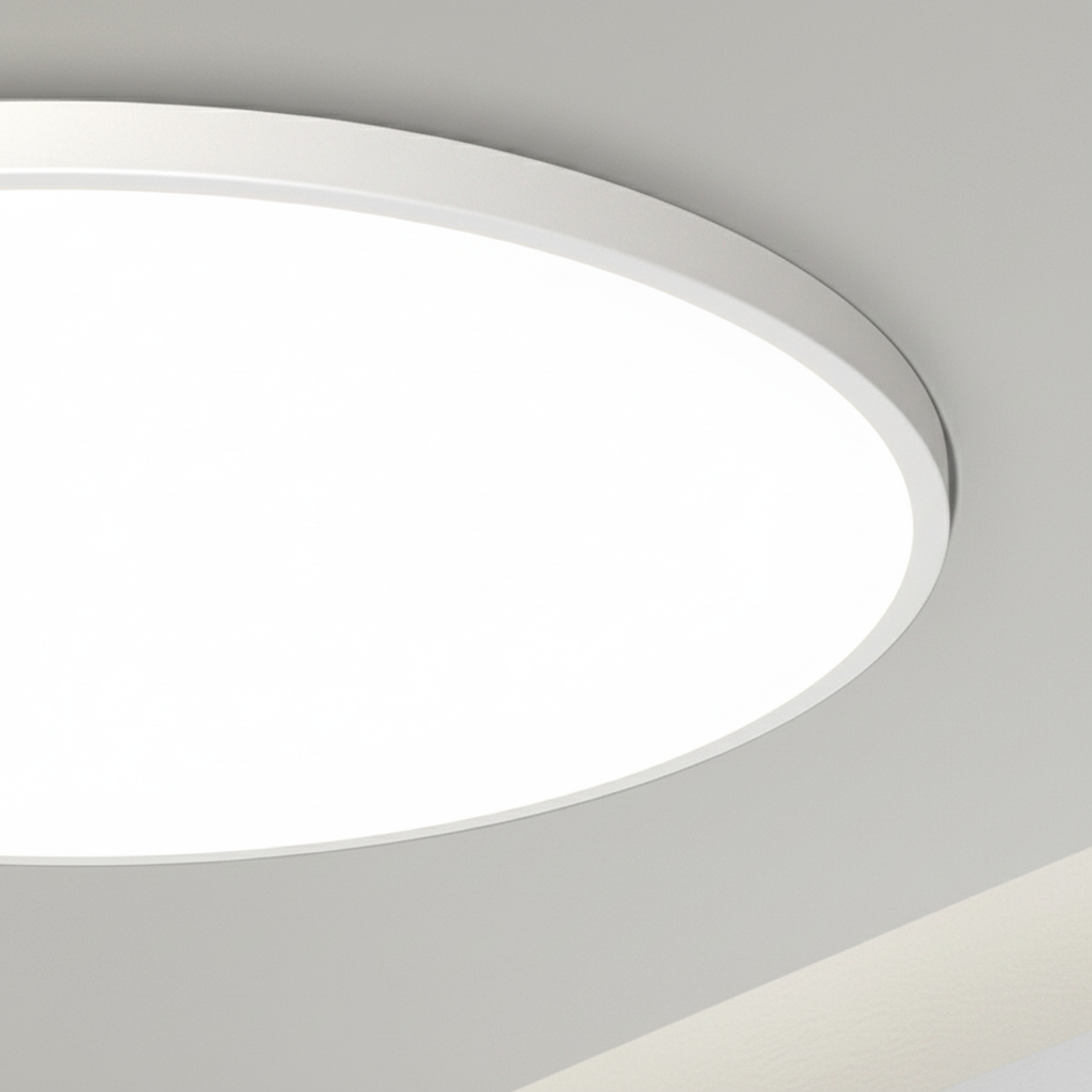 Energy-efficient AuraSphere LED ceiling light, perfect for modern bedroom lighting & home decor.