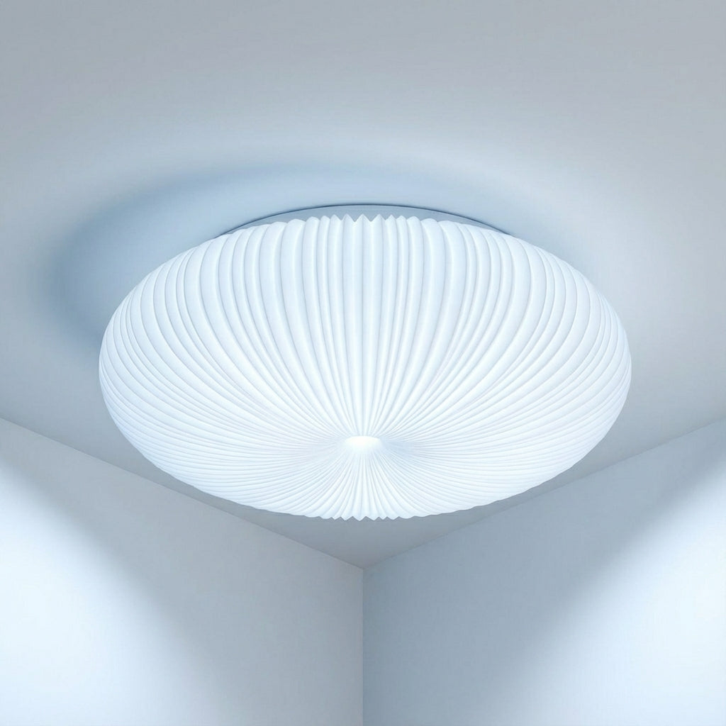Contemporary design flush mount ceiling light with LED technology, enhancing home decor with elegant illumination.