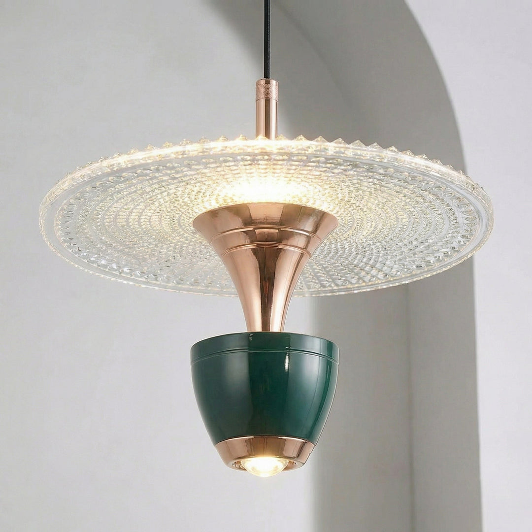 Sleek Glissara pendant lamp, ideal modern lighting for dining room and living room home decor.