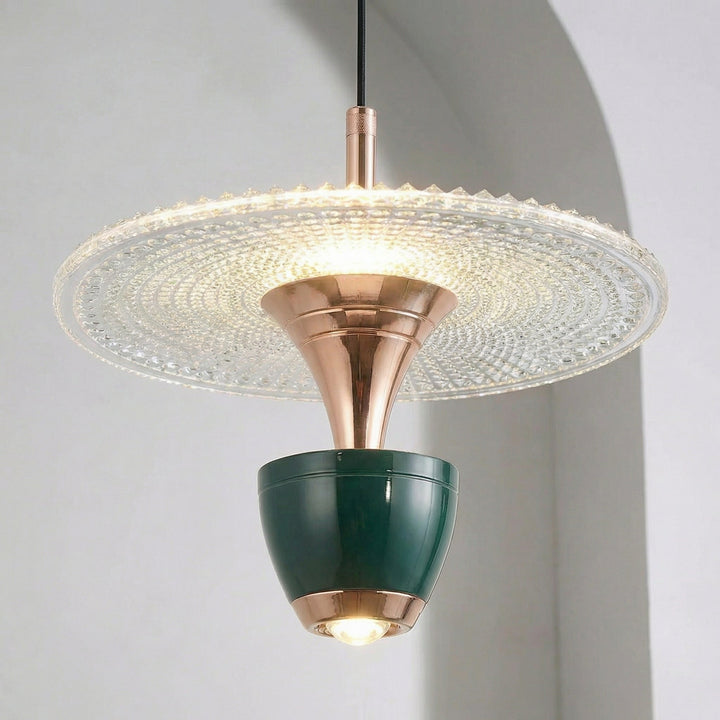 Sleek Glissara pendant lamp, ideal modern lighting for dining room and living room home decor.
