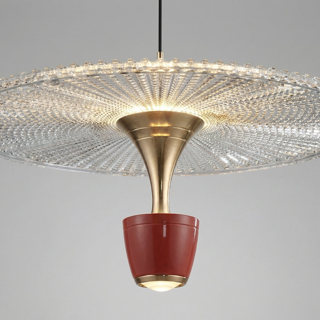 Glare-free Glissara modern pendant ceiling light, enhancing stylish home decor with ambient illumination.