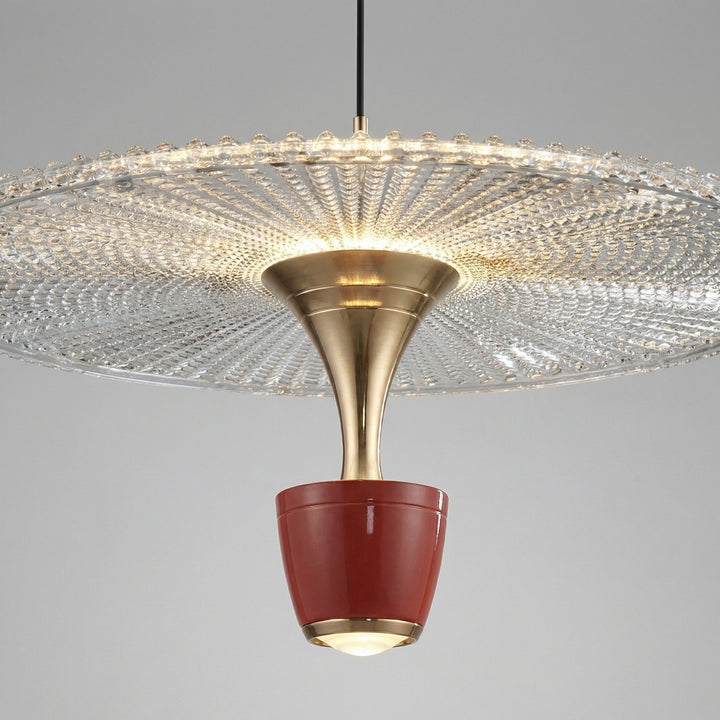 Glare-free Glissara modern pendant ceiling light, enhancing stylish home decor with ambient illumination.