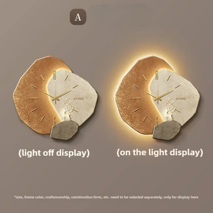 Versatile modern illuminated wall clock, ideal for home, office, & contemporary decor styles.