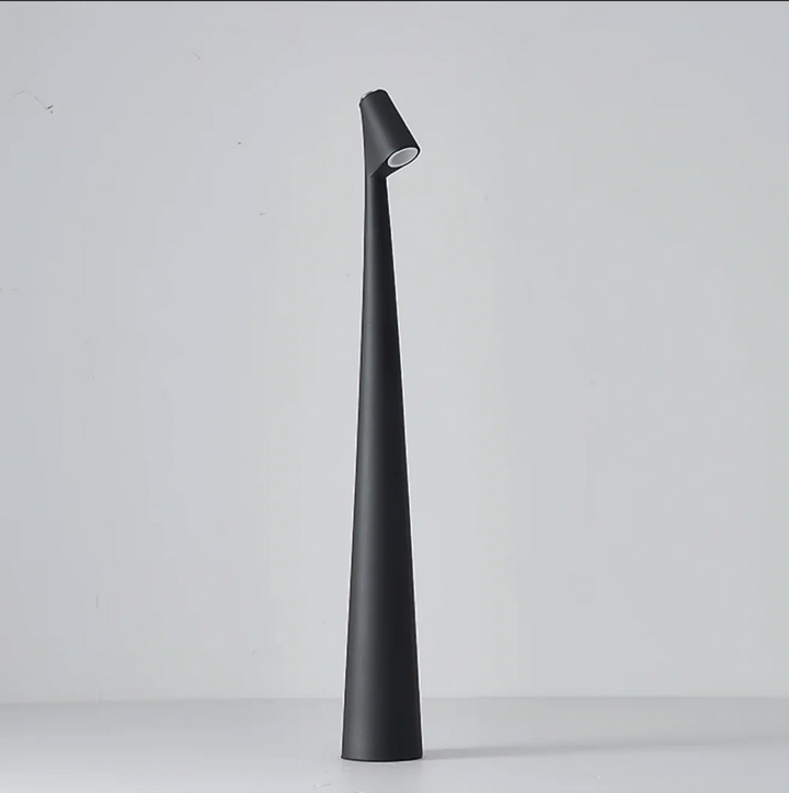 Decorative LED desk lamp, dimmable & portable, perfect for modern indoor/outdoor ambient lighting.
