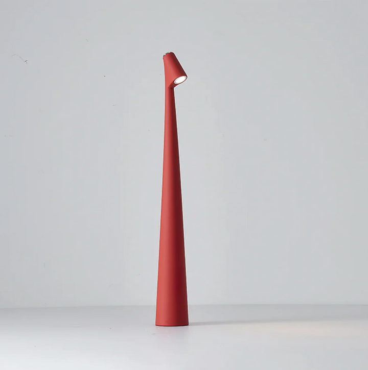 Sleek, cordless LED mood lamp for ultimate portability; brightens any space with ambient light.