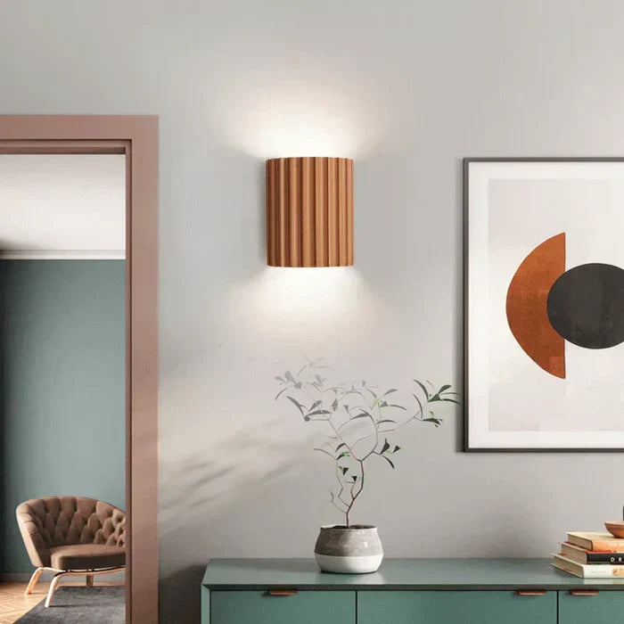 Elegant resin wall lamp, perfect modern lighting for home decor. Energy-efficient LED accent light for interiors.