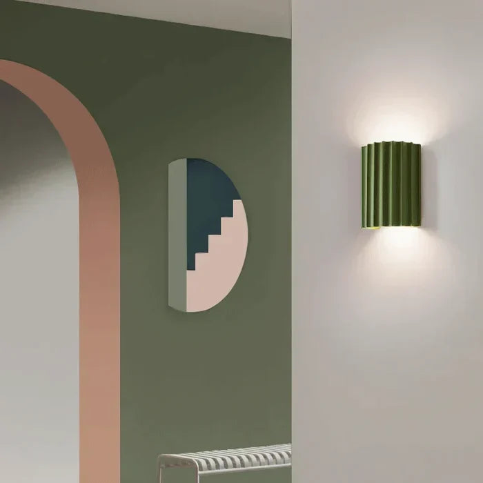 Decorative modern resin wall lamp, a contemporary lighting fixture bringing style to any home interior.