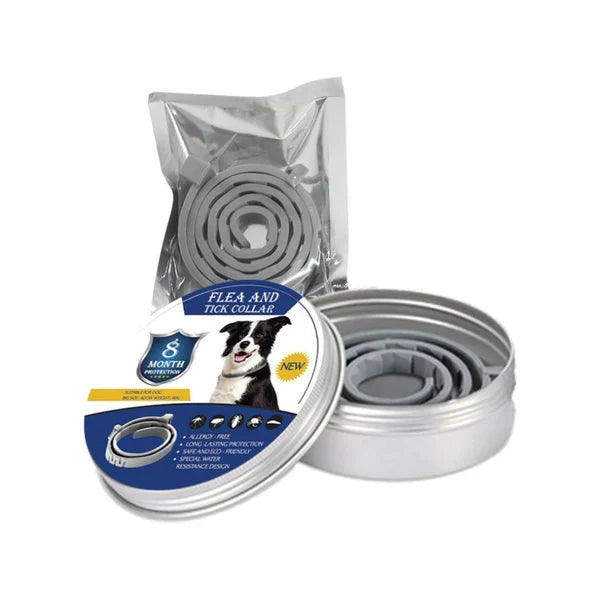 Natural flea & tick collar for dogs & cats. Long-lasting, waterproof pest protection for pet health.