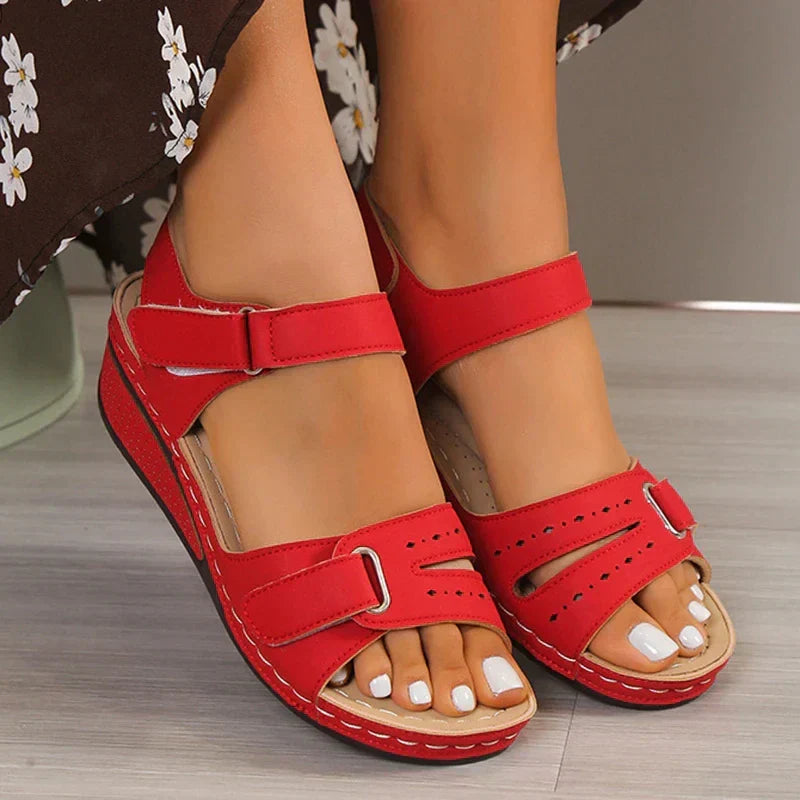 Supportive women's orthopedic sandals for foot relief, ultimate comfort footwear for ladies' casual wear.
