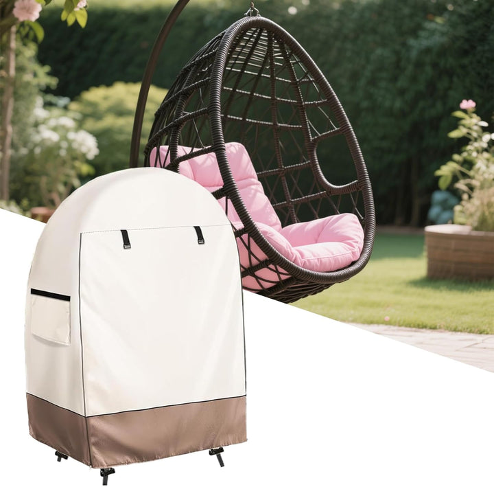 Protect your outdoor egg chair with this waterproof, UV-resistant cover & double zipper.