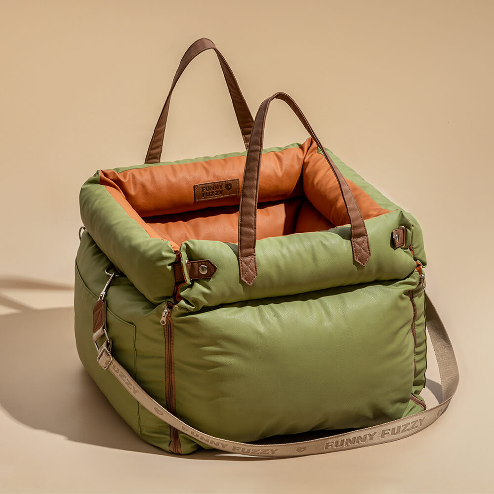 PawLuxury pet supplies: comfortable dog car seat booster for safe vehicle rides.