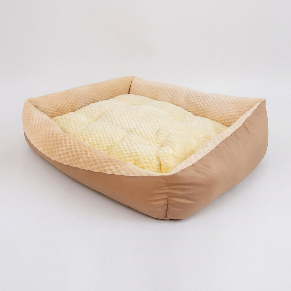 Washable Pet Comfort Deep Sleep Dog Bed featuring non-slip base for secure, cozy pet rest.