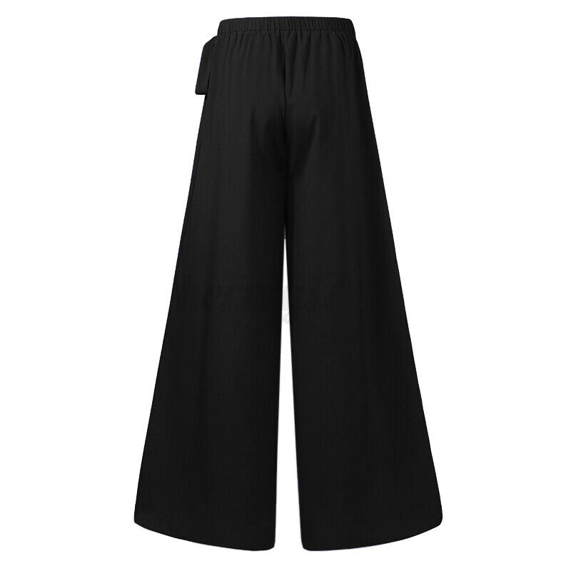 Effortlessly elegant plus-size palazzo pants, a comfortable wide-leg for women's professional attire.
