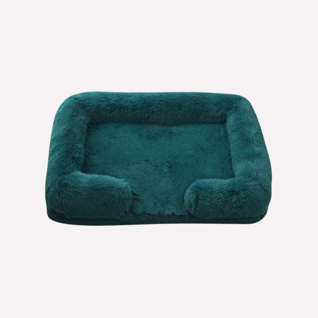 Everyday pet bed, plush & cozy, non-slip for secure, happy resting.