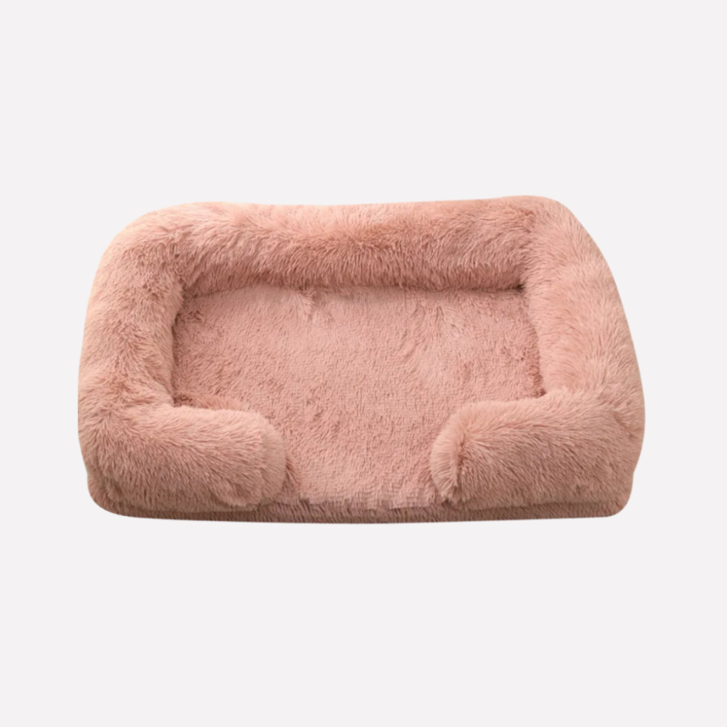 Soft dog mat, plush and comfortable, non-slip base for pet safety.