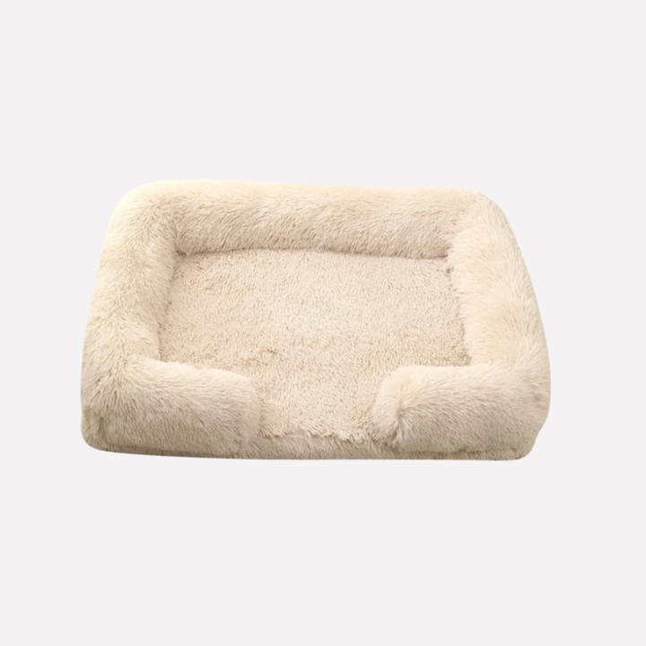 Premium pet supplies: plush dog bed, non-slip for secure, cozy rest.