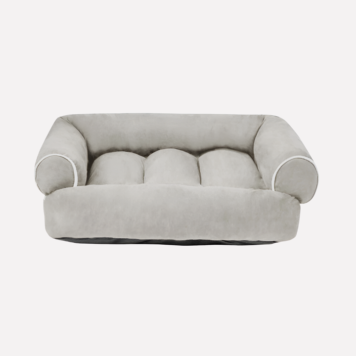 Comfortable U-shaped pet bed, ideal for dogs, with a soft washable design and non-slip bottom.