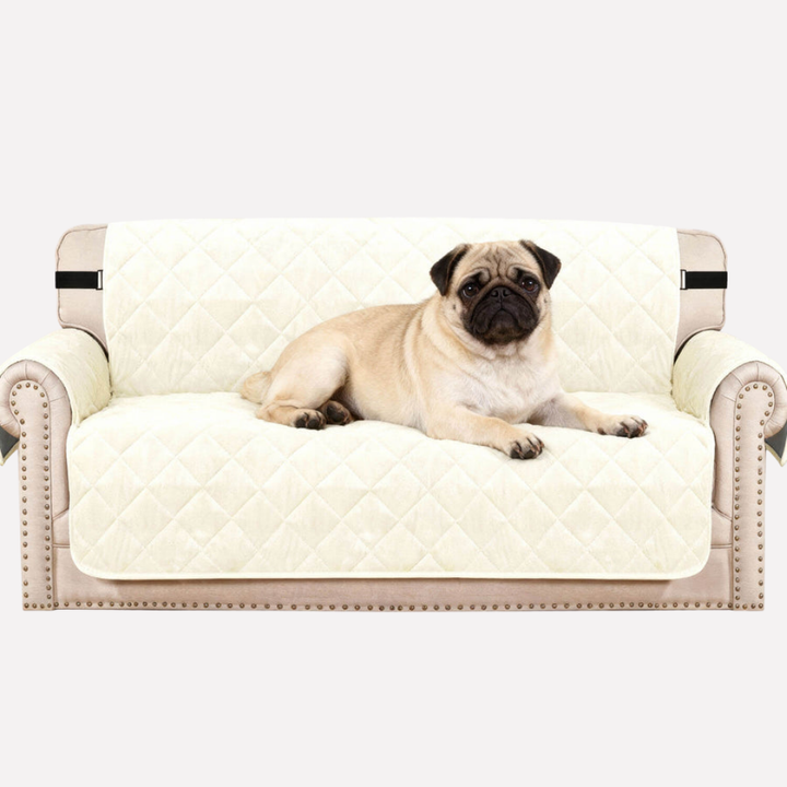 Plush velvet waterproof sofa cover, pet-friendly furniture protector for your living room couch.