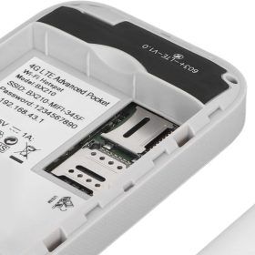 Sleek portable 5G router ensuring secure, high-speed mobile internet connection for all devices.