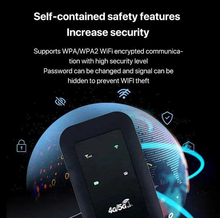 High-speed 5G WiFi router, offering ultra-fast mobile internet connectivity for multiple devices.