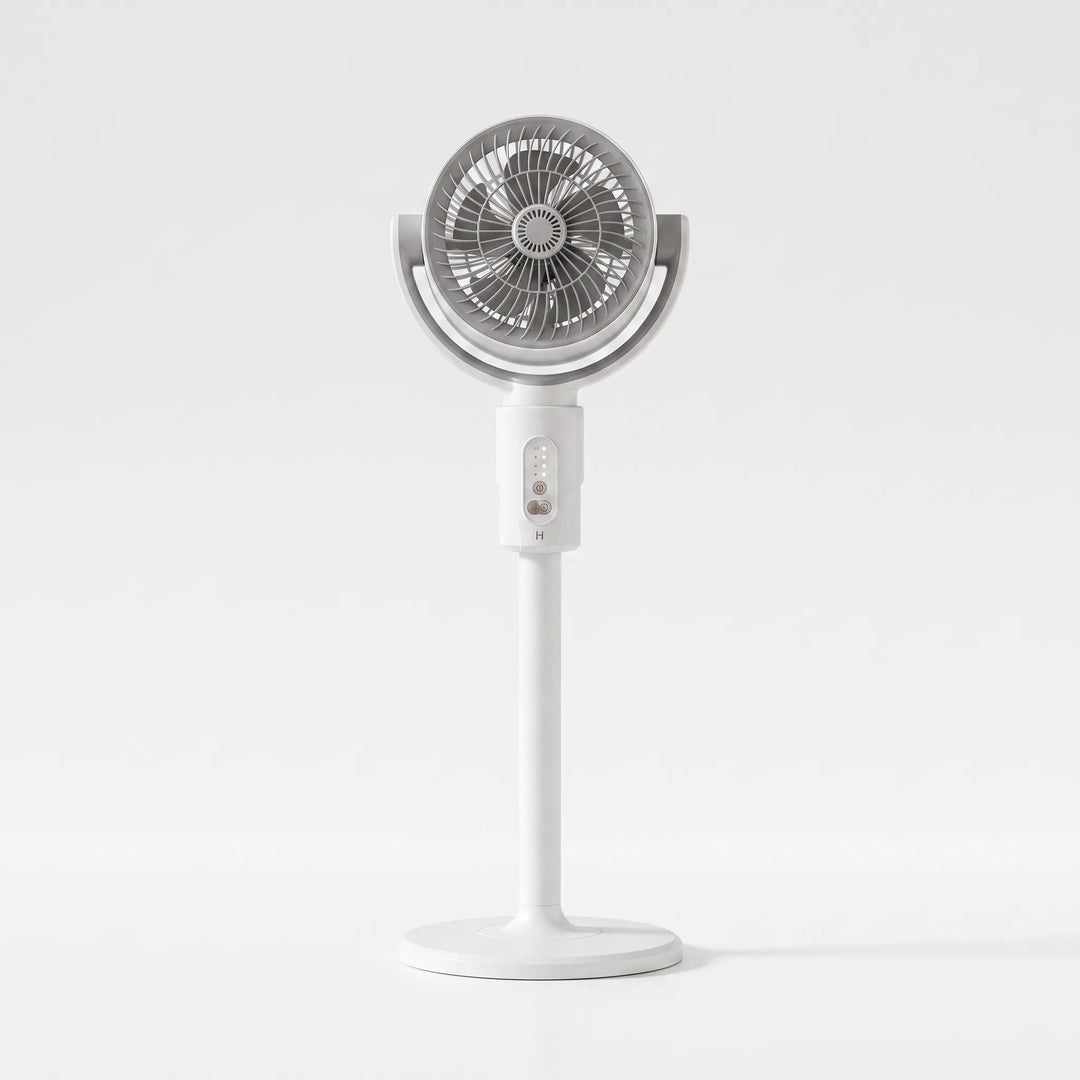 Versatile adjustable height pedestal fan. Portable design with remote ensures optimal home & office air cooling.