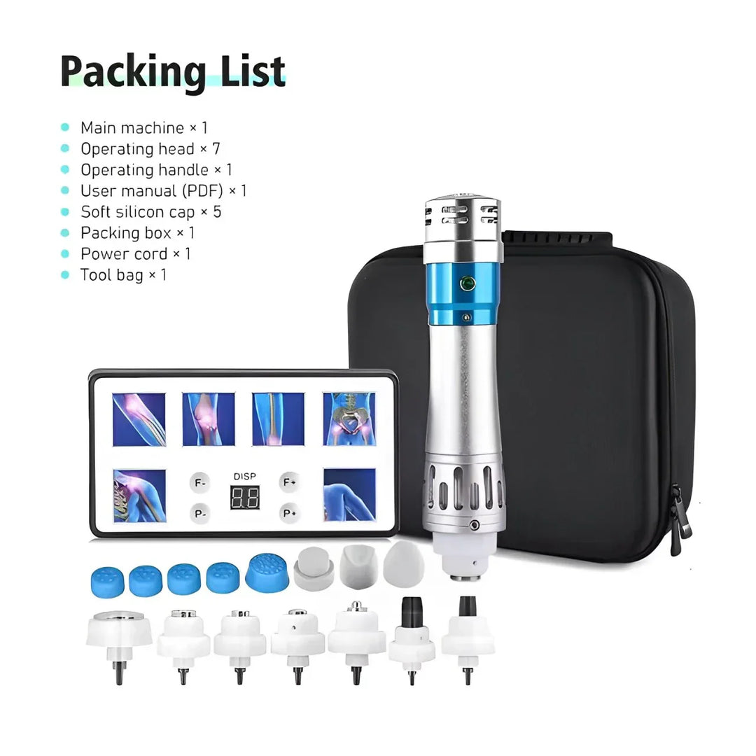 Discreet portable ED therapy device, offering non-invasive treatment for men's health.