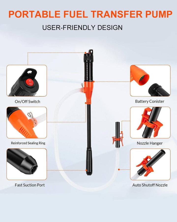 Efficient TavvitaImp010 electric fluid transfer pump for diesel, oil, and water. Portable siphon tool for quick, clean transfers.