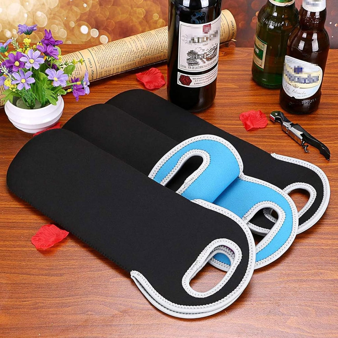 Travel wine bag, insulated for two standard wine bottles.