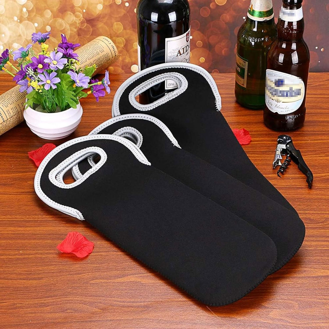 Picnic accessory: dual wine bottle carrier & cooler.