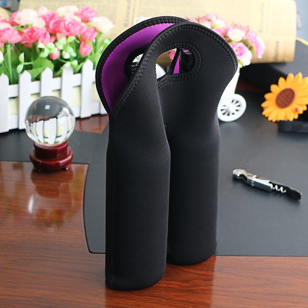 Dual bottle neoprene wine cooler, a perfect gift idea.