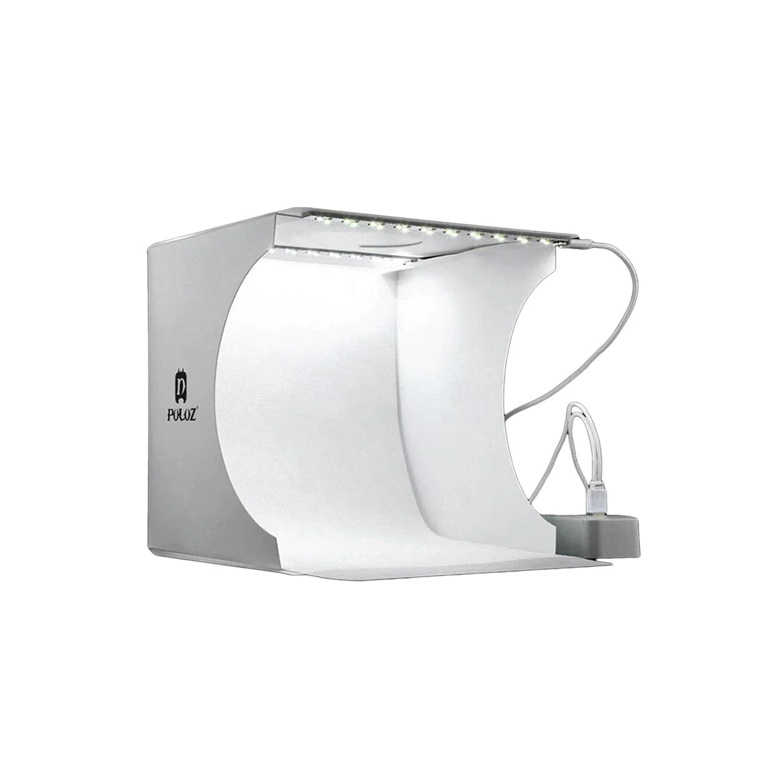 Portable LED photo studio lightbox for crisp product photography. Ideal for e-commerce and small business.