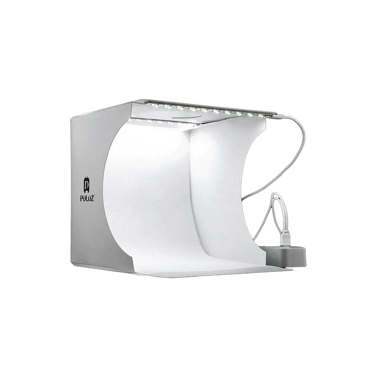 Portable LED photo studio lightbox for crisp product photography. Ideal for e-commerce and small business.