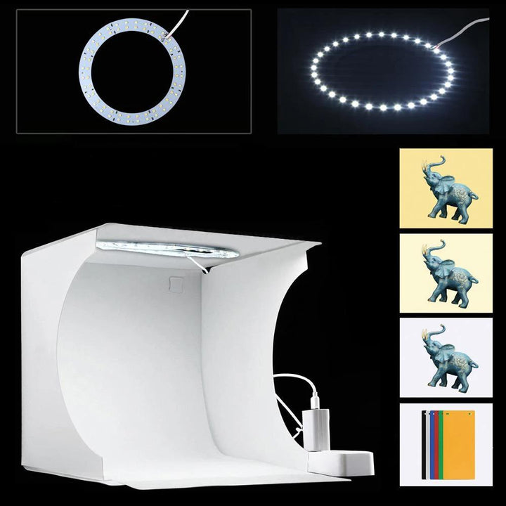 High-quality portable photo studio lightbox. Excellent for small products, professional photos, and e-commerce.