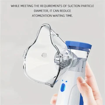 Compact and quiet mesh nebulizer, an essential health device for adults & kids with asthma.