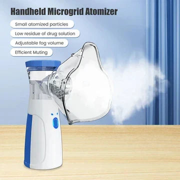 Advanced portable mesh nebulizer for adults & kids, designed for quiet, effective inhalation.