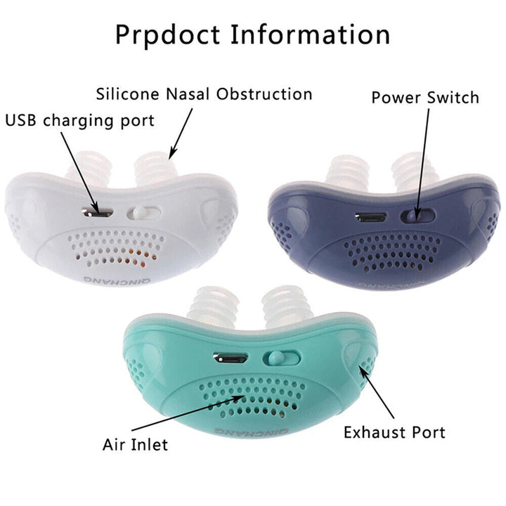 Compact CPAP alternative for sleep apnea & snoring relief. Lightweight, portable respiratory aid for quiet sleep.