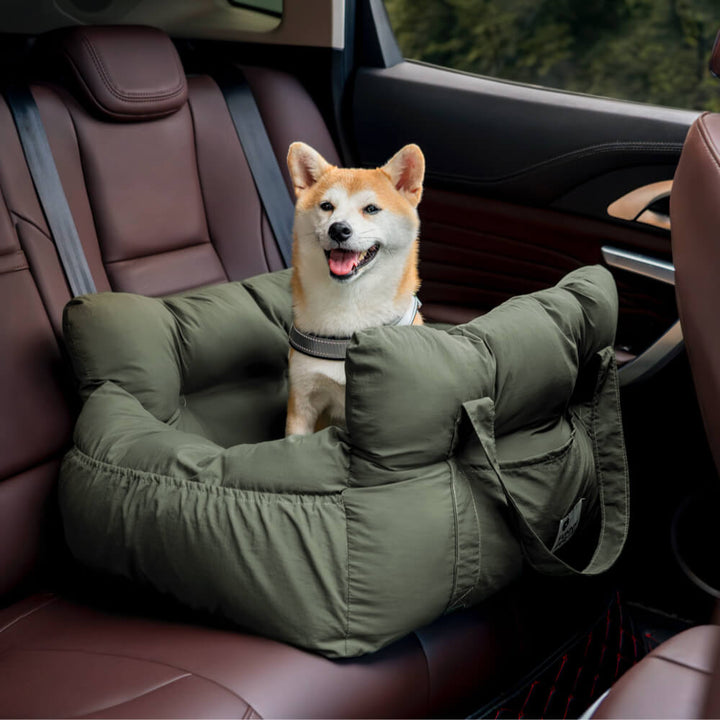 Portable Pet Booster Dog Car Seat Bed with Safety Harness - Lexians