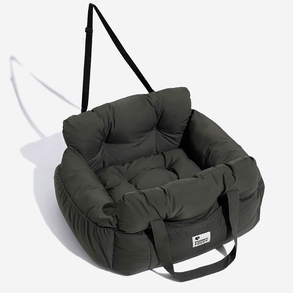 Portable Pet Booster Dog Car Seat Bed with Safety Harness - Lexians