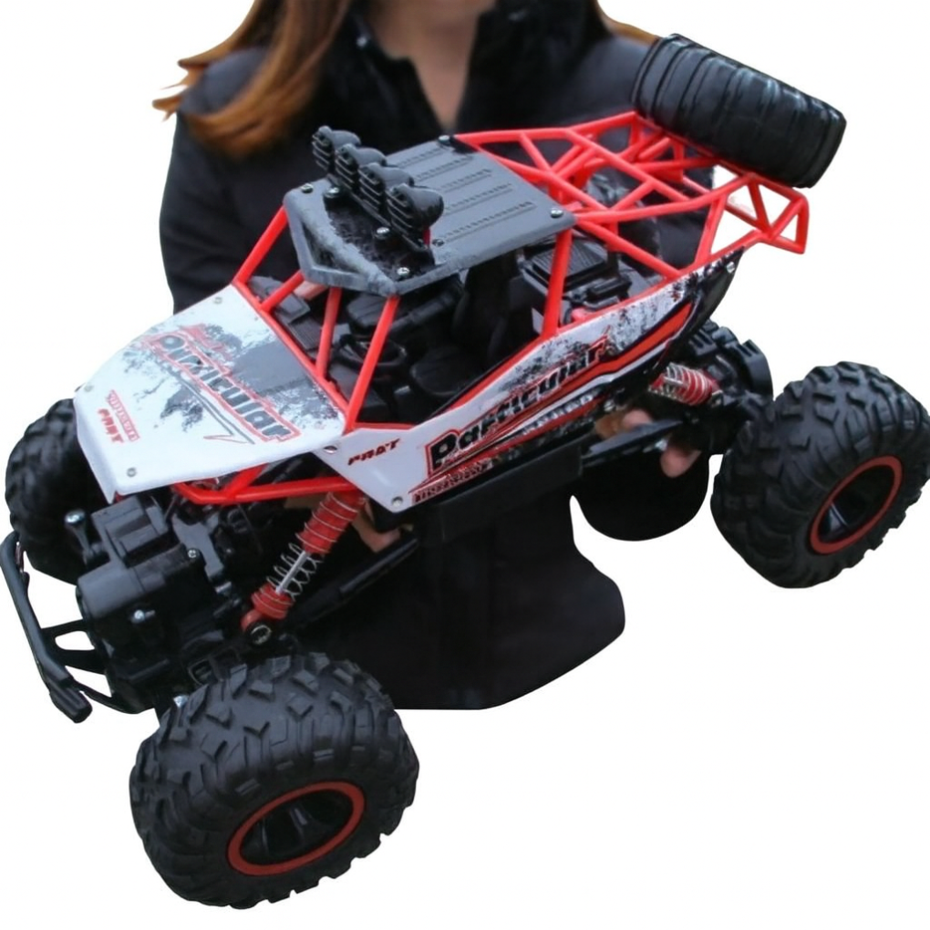 Rechargeable, durable RC monster truck with 4x4 off-road capabilities. Perfect remote control toy vehicle.