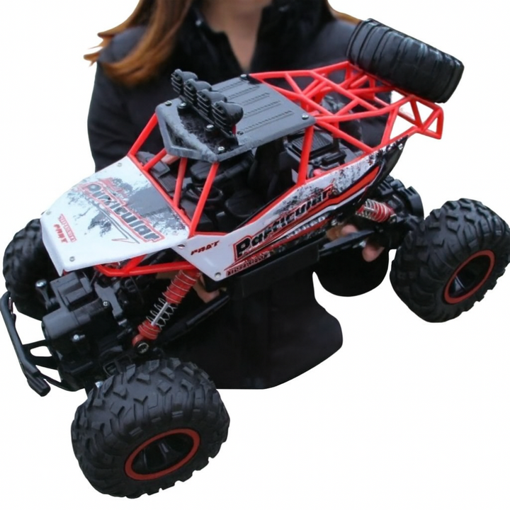 Rechargeable, durable RC monster truck with 4x4 off-road capabilities. Perfect remote control toy vehicle.