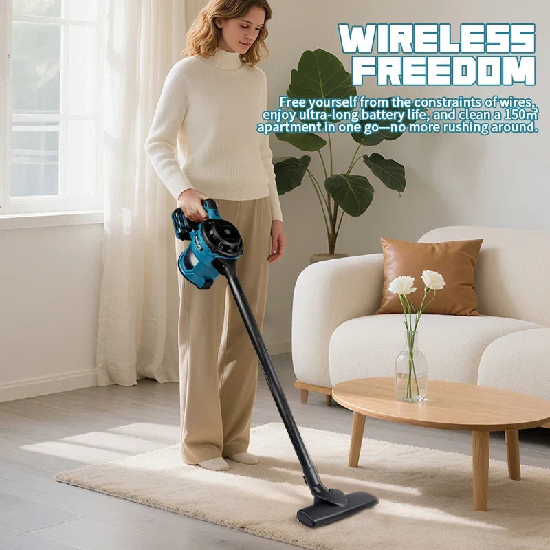 Powerful Tavvitaimp18 cordless handheld wet dry vacuum, ideal for everyday home messes and deep cleaning.
