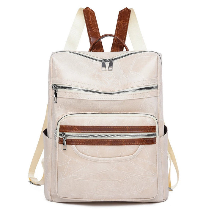 Versatile women's premium leather everyday backpack. A stylish and durable fashion travel bag for all occasions.