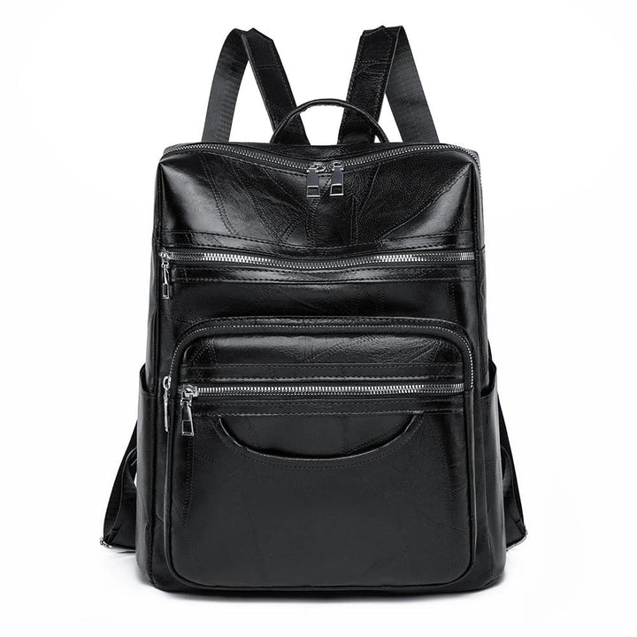 Elegant premium leather women's fashion backpack. A comfortable everyday shoulder bag for the modern woman.