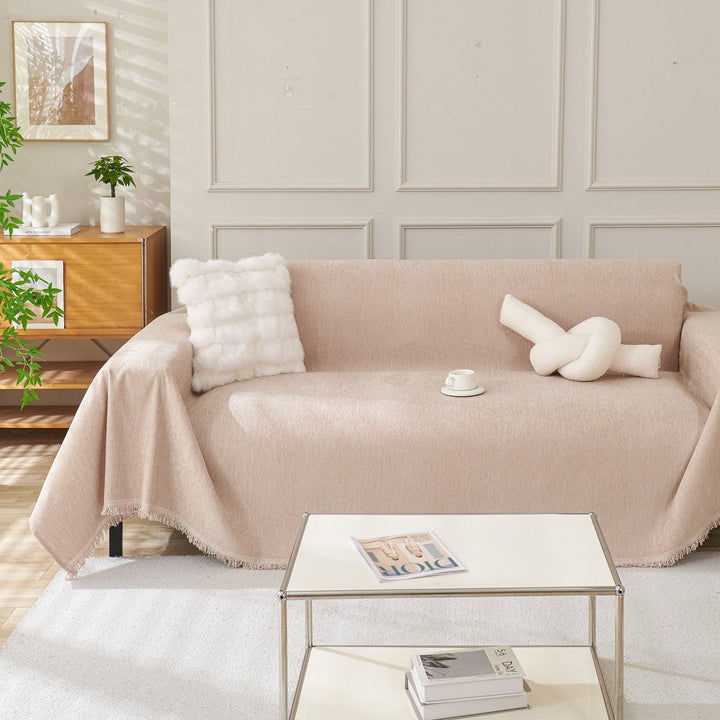Durable couch protector slipcover for pet owners. Flexible fit furniture shield, easy care for living room comfort.
