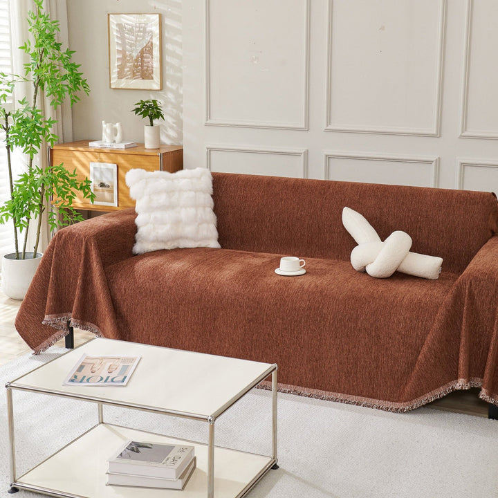 Comfortable sofa cover for pet owners. Premium, washable couch protector, a durable home accent for living rooms.