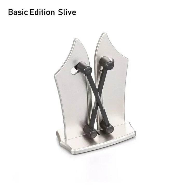 Professional 3-stage sharpener for straight, serrated & ceramic blades. Key kitchen accessory for sharp blades.
