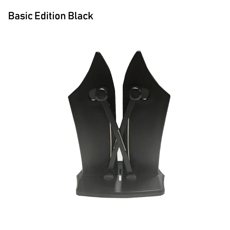 Ergonomic 3-stage knife sharpener for safe, effective blade sharpening of chef's knives & kitchen tools.