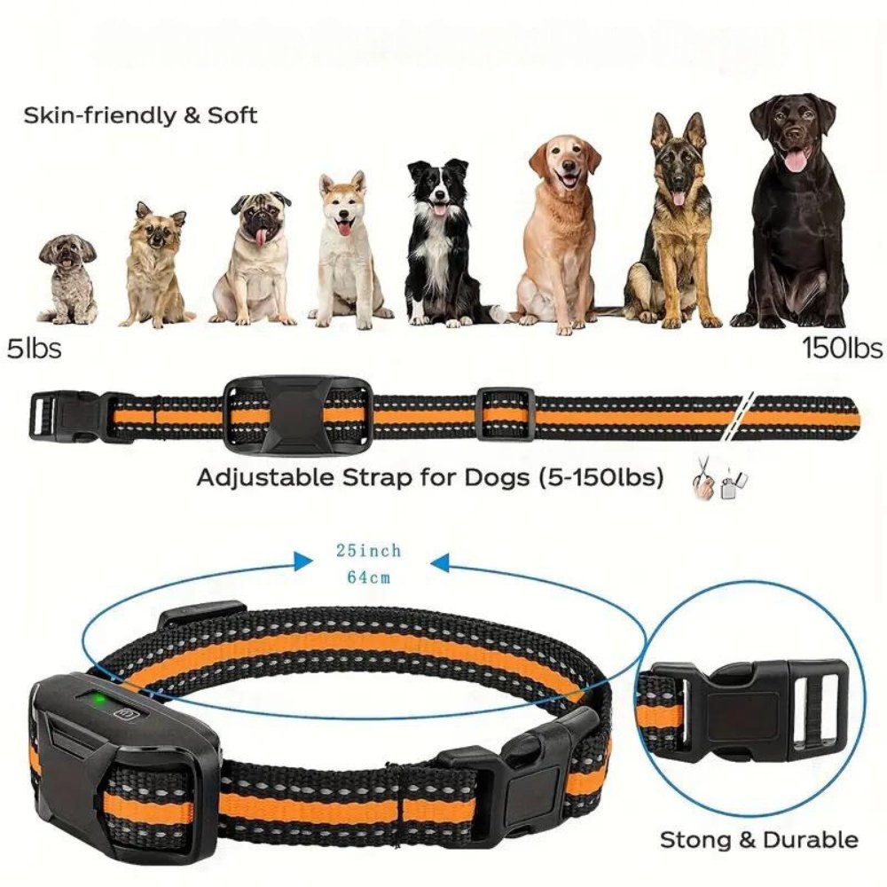 Advanced dog training collar for behavior correction. Waterproof, rechargeable, with remote for obedience.