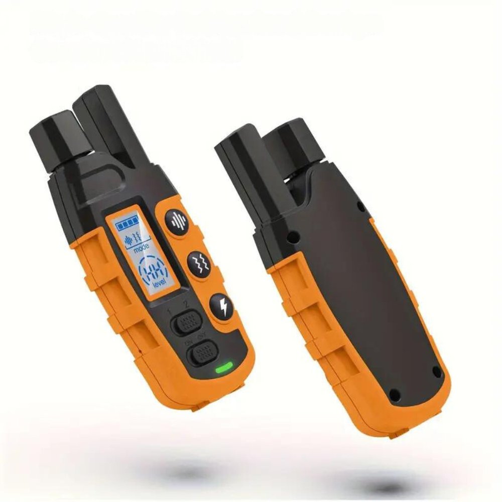 Waterproof dog training collar & remote for effective behavior and obedience correction. Rechargeable pet supply.