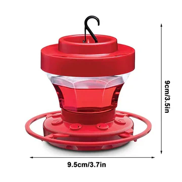 Hanging hummingbird feeder with easy-clean design. Simple to refill and maintain for a thriving backyard bird sanctuary.